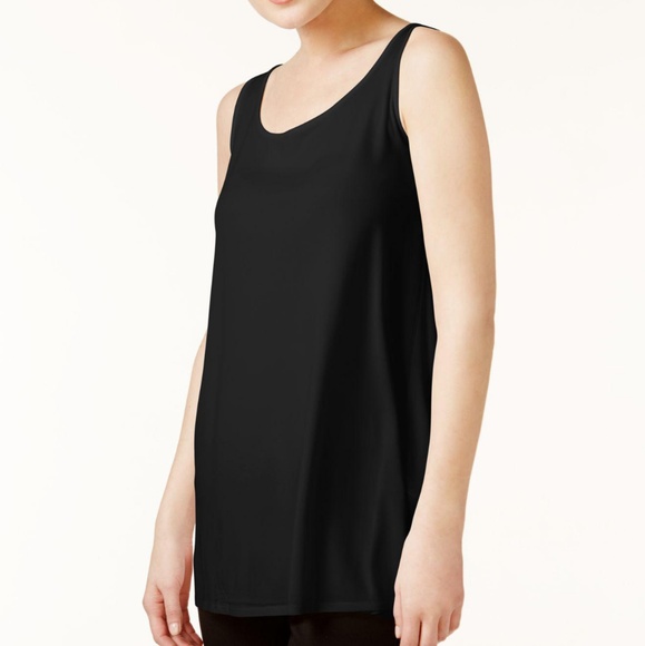 eileen fisher black tank top